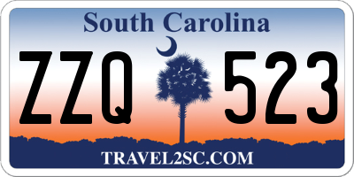 SC license plate ZZQ523