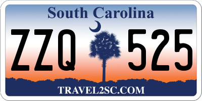 SC license plate ZZQ525