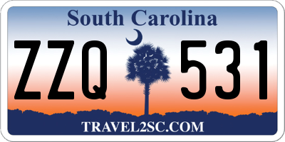 SC license plate ZZQ531