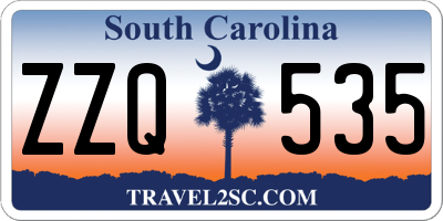 SC license plate ZZQ535