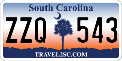 SC license plate ZZQ543