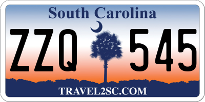 SC license plate ZZQ545