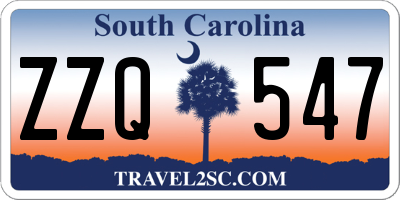 SC license plate ZZQ547