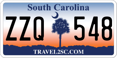 SC license plate ZZQ548