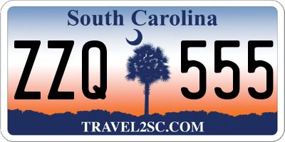 SC license plate ZZQ555