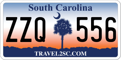 SC license plate ZZQ556