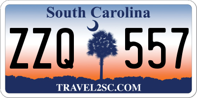 SC license plate ZZQ557