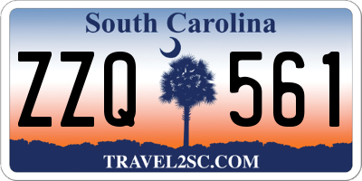 SC license plate ZZQ561