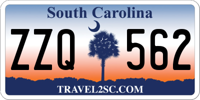 SC license plate ZZQ562