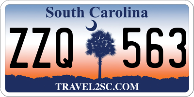SC license plate ZZQ563