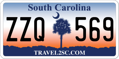 SC license plate ZZQ569