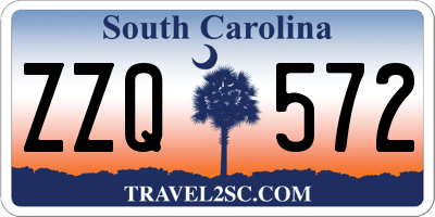 SC license plate ZZQ572