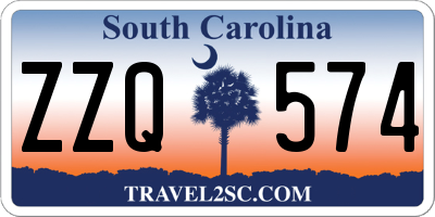 SC license plate ZZQ574