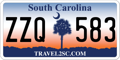 SC license plate ZZQ583