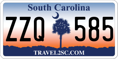 SC license plate ZZQ585