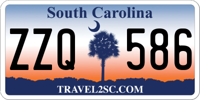 SC license plate ZZQ586