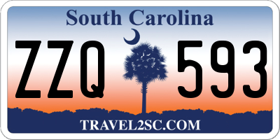 SC license plate ZZQ593