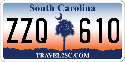 SC license plate ZZQ610
