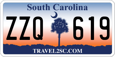 SC license plate ZZQ619