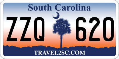 SC license plate ZZQ620