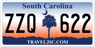 SC license plate ZZQ622