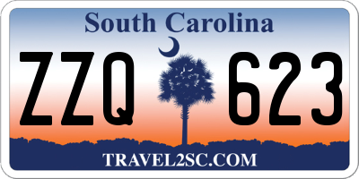 SC license plate ZZQ623