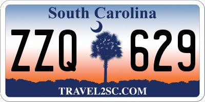 SC license plate ZZQ629