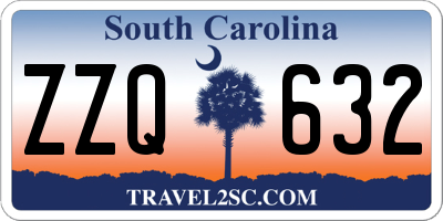 SC license plate ZZQ632