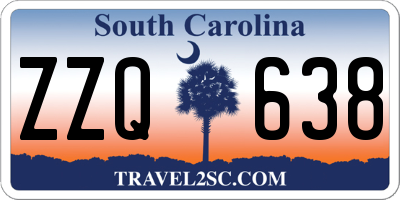 SC license plate ZZQ638