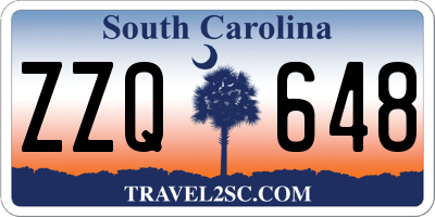 SC license plate ZZQ648