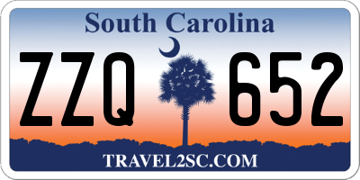 SC license plate ZZQ652
