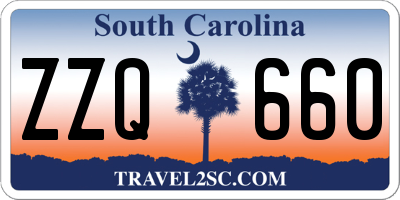 SC license plate ZZQ660