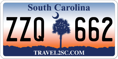 SC license plate ZZQ662