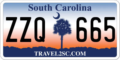 SC license plate ZZQ665