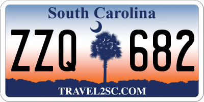 SC license plate ZZQ682