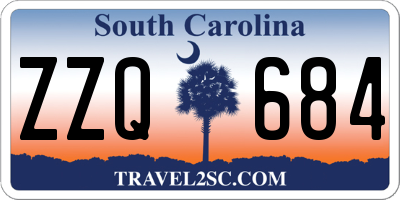 SC license plate ZZQ684