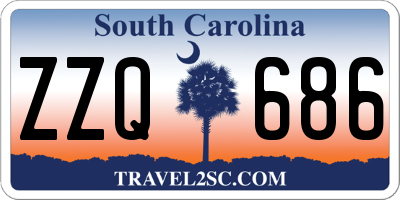 SC license plate ZZQ686