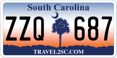 SC license plate ZZQ687