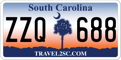 SC license plate ZZQ688