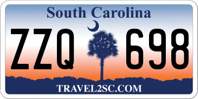 SC license plate ZZQ698