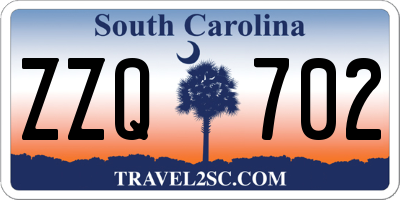 SC license plate ZZQ702