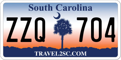 SC license plate ZZQ704