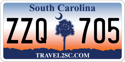 SC license plate ZZQ705