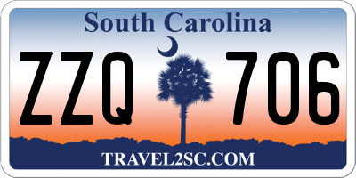 SC license plate ZZQ706