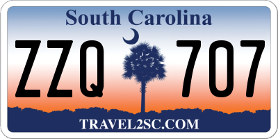 SC license plate ZZQ707