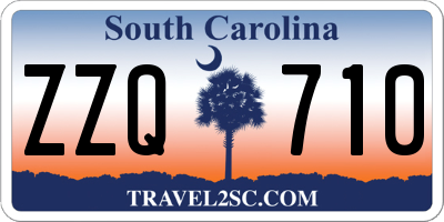 SC license plate ZZQ710