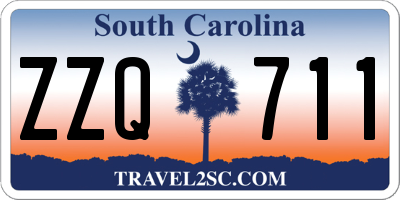 SC license plate ZZQ711