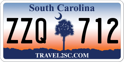 SC license plate ZZQ712
