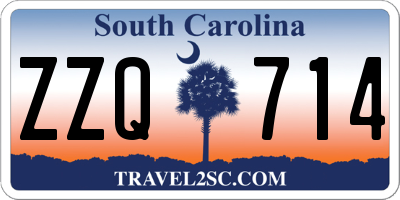 SC license plate ZZQ714