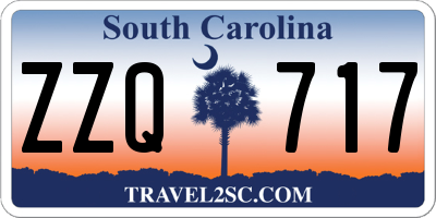 SC license plate ZZQ717